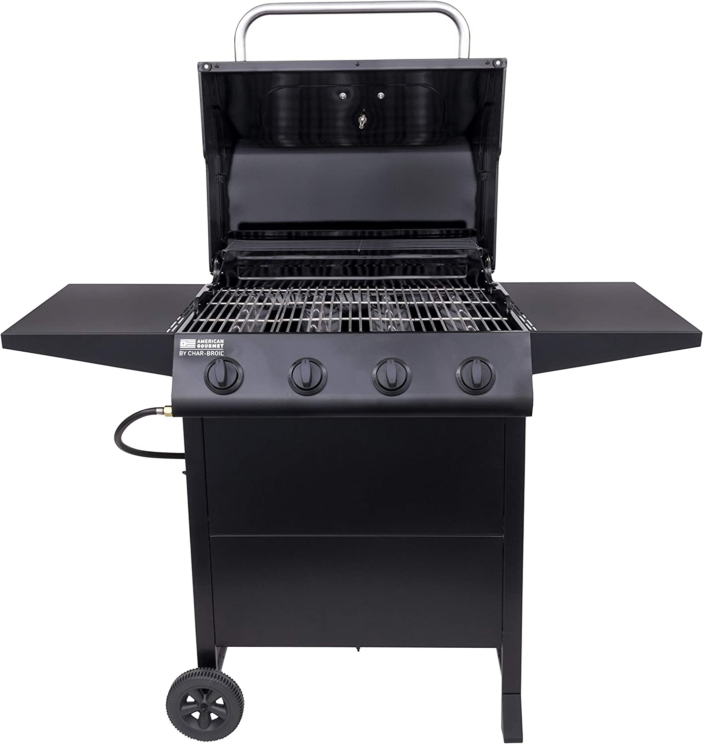 American Gourmet 4-Burner Cart-Style Liquid Propane Gas Grill, Black